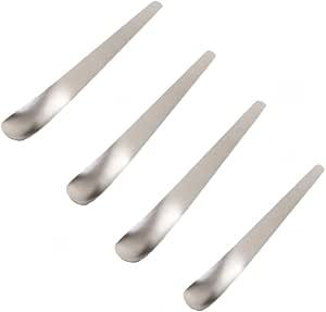 Amazon.com: Leadigol 4 Pcs Long Handle Flat Head Spoon, 19.5x2.8cm ...
