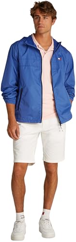 Tommy Jeans Tjm Lw Chicago Jacket Ext Dm0Dm20204, Giacca Antivento, Uomo, Blu (Tempo Blue), M - Immagine 4