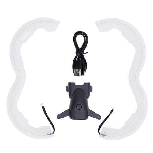 Image of ASHATA for Avata 2 Propeller Guard Protector, RGB Colorful Propeller Guard Bumper for for Avata 2, Lampshade Anti Collision Protector Cover Ring, Type C Charging