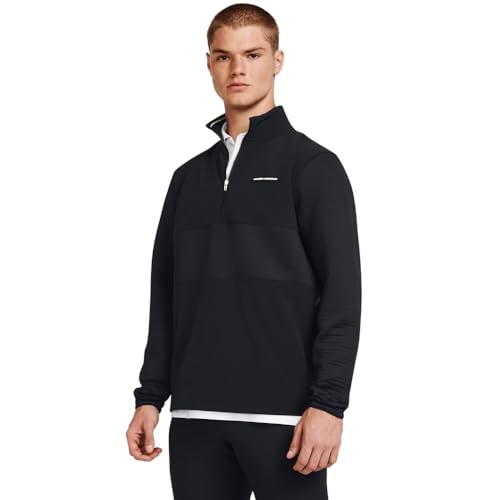 Under Armour Men's Storm Daytona Half Zip, (001) Black/White/White, Medium