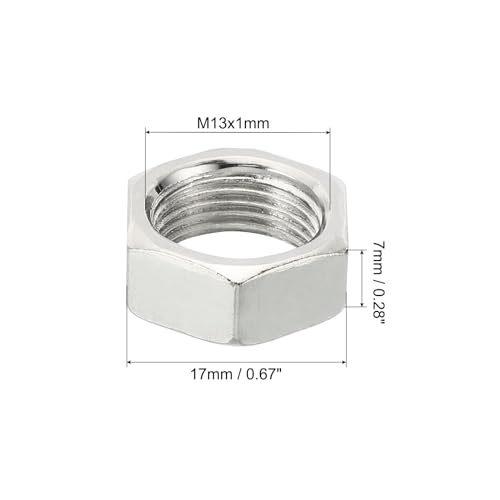 PATIKIL M13x1.0 Steel Hex Nuts - Image 2