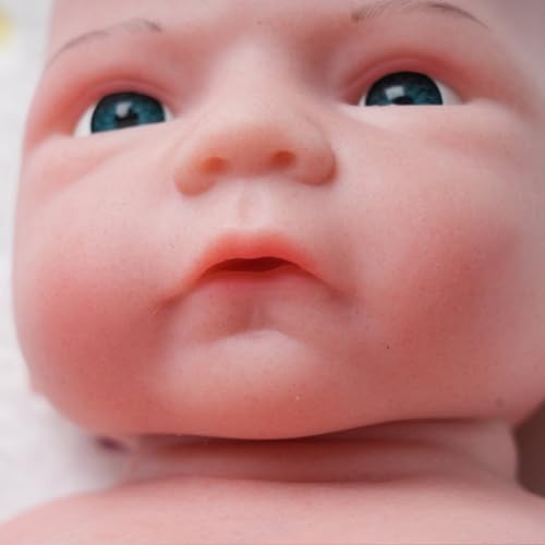 Image of AISITE Full Silicone Baby Girl - 18 Inch Platinum Silicone Realistic Reborn Baby Dolls Girl Eyes Opened, Christmas and Birthday Gifts for 3+