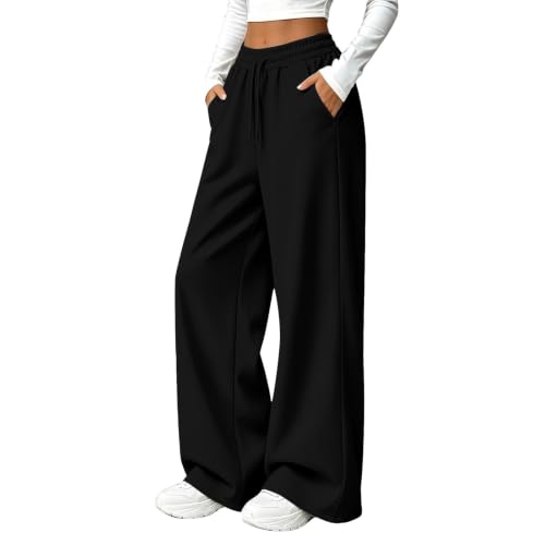 ENCURKUS Womens Wide Leg Sweatpants 2026 Fall Winter Drawstring Track Pants - image 7