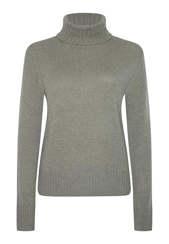 Image of Style & Republic Women's 100% Cashmere Turtleneck Sweater, Regular Fit, Premium Knit Jumper for Autumn, Winter and Spring