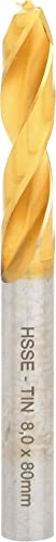 KS Tools 332.0208 HSSE-TiN Schweisspunkt-Bohrer, 8mm, Farbe