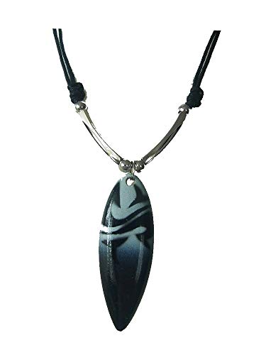 Collar con colgante, diseño de tabla de surf, playa, mar, verano