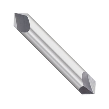 Kodiak Cutting Tools KCT253532 USA Made Double End Solid Carbide Chamfer Mill, 90 Degree, 2 Flute, 3/16 Diameter, 3/16 Shank, 2-1/2 Overall Length