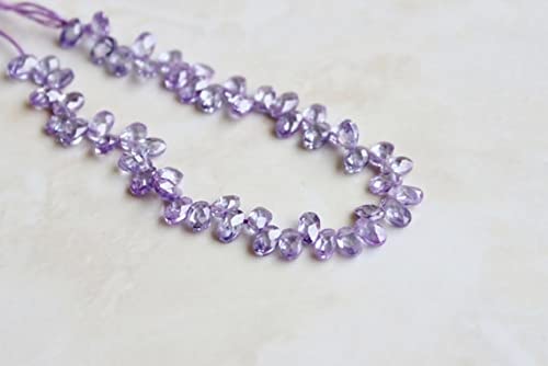 Cubic Zirconia Lilac CZ perles ovales facettées 5mm LKBEADS pour création bijoux