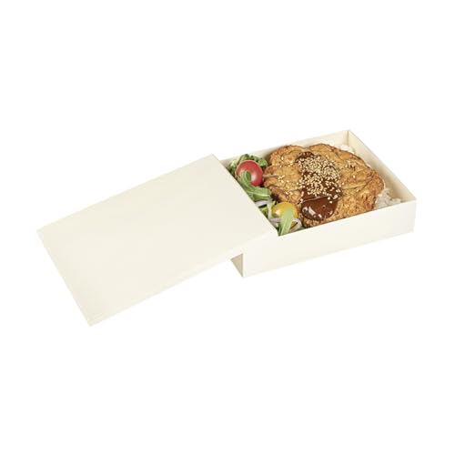 Restaurantware Rectangle Natural Poplar Lid, 6.5 x 4.7 In, 10 Pack