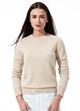 Cashmere Sweaters for Women Crewneck Long Sleeve Pullover Sweater 100%