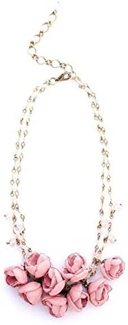 Anastasia: Pink Flower Necklace – Ana Popova