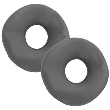 2 Pack 15 in Donut Pillow,Inflatable Donut Cushion for Tailbone Pain,Hemorrhoid Seat Cushion,Round Wheelchairs Seat Cushion for Home,Car or Office Chair,Without PumpGray