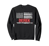 Derek Name American Flag - Derek First Name Sweatshirt