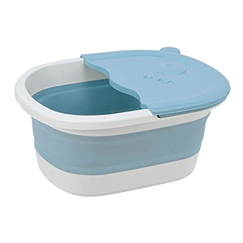 Didiseaon Folding Massage Foot Bath Basin for Kids Foldable Foot Bath Bucket Acupoint Stimulation Safe Material for Easy Cleaning