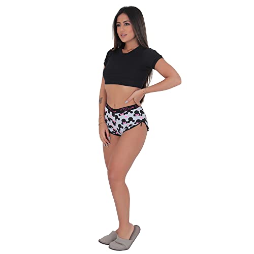 Kit 5 Short Calcinha Algodão Bokaloka Lingerie Sexy