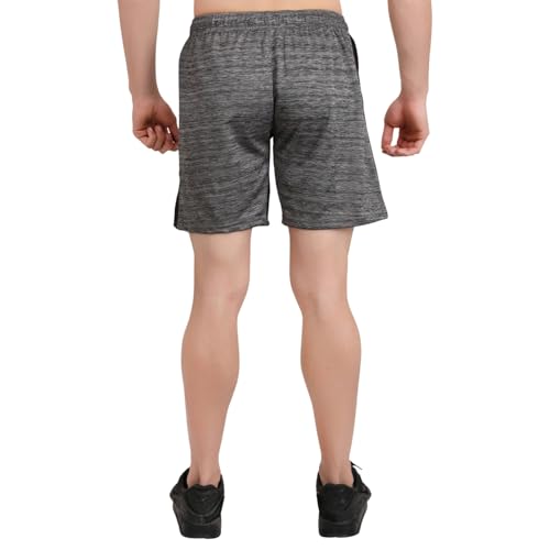 Image of NINQ Mens 2 Pack Polyester Yoga Short Men Summer Running Gym Sports Shorts with Pockets Shorts for Men (in, Alpha, M, Regular, Black)