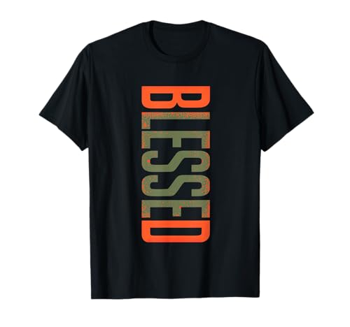 Blessed Olive Army Solar Orange Color Match T-Shirt
