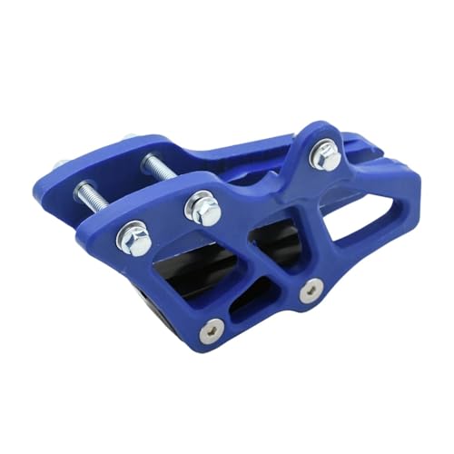 Garde chaîne bleu pour Yamaha WR450F 2007-2021 avec guide et rouleau inférieur