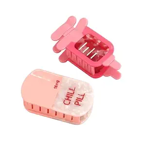 Chill Pill Pharmacy Claw Clip - Small Syringe Hair Claw for Women, Personalized Acetate Hair Clip Gift