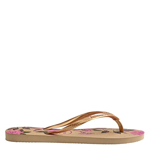 Chinelo Slim Organic, Havaianas, Feminino, Dourado, 37/38