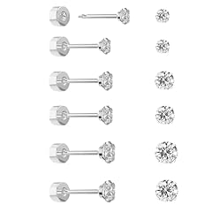 Silver-2/3/4mm(6pairs)