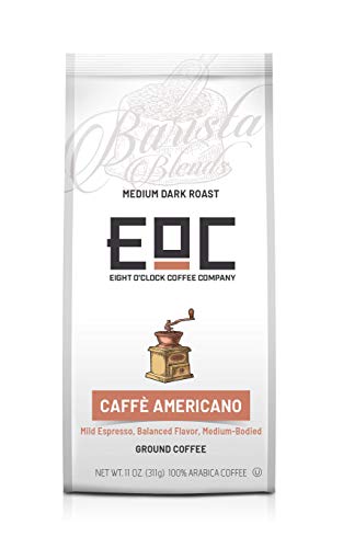 Eight O Clock Coffee Barista Blends Ground Coffee, Caffe Americano, 11 Ounce
