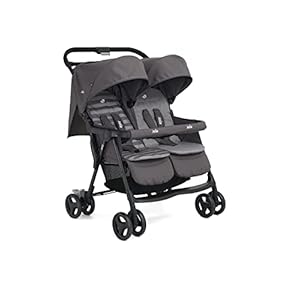 Joie Aire Twin Zwillingsbuggy inkl. Regenverdeck Dark Pewter