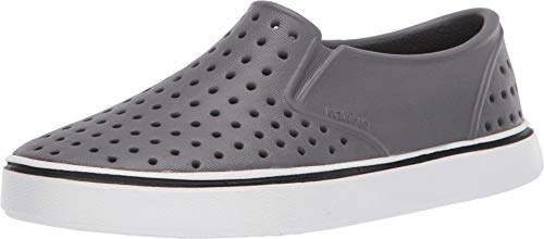Native Shoes Unisex Kids Miles Slip-On Sneaker, Dublin Grey/Shell White, 8 Toddler