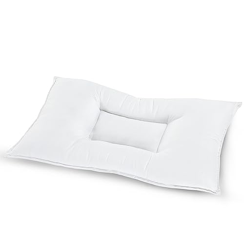Velosso Anti-Snore Pillow Contoured Neck Elevation Design, Positions The Neck And Head to Reduce Snoring - Firm Support, Hypoallergenic