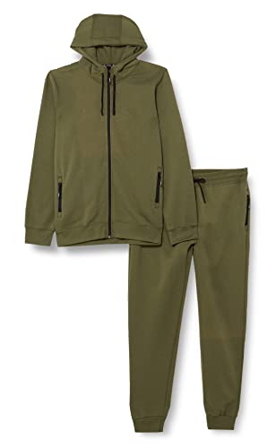 O'Poppy - Herren Jogginganzug - Trainingsanzug aus Baumwolle - Basic Sportbekleidung (XL, Grün) Cover