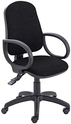 Office Hippo Small Office Chair for Home, Office Chair no Arms, Desk Chair for Office, Swivel Chair, Wheels, Charcoal Grey