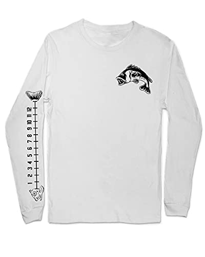 Fishing shirt with ruler on sleeve Clearance
