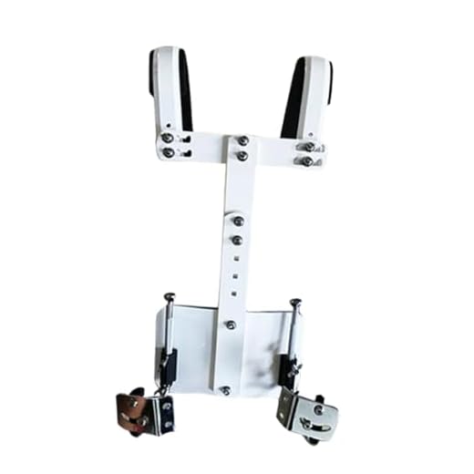 Arnés de caja con correa para el hombro, aleación de aluminio, altura ajustable, sistema de soporte de tambor para instrumentos de percusión de marcha