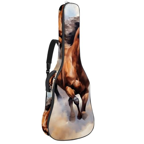 Sac pour guitare acoustique 104,7 cm imperméable avec poches de rangement