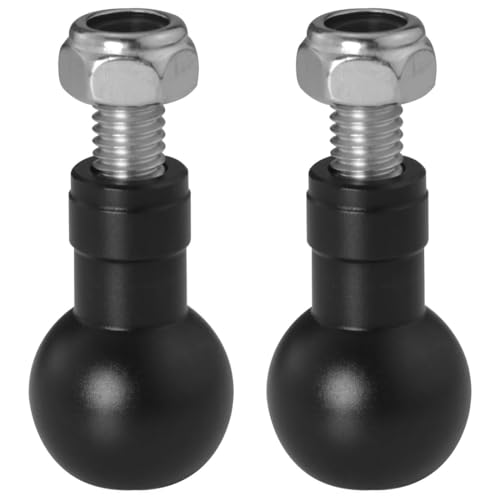 GGUFAY 2 Alluminio 17MM Espansione Testa a Sfera con M6 Vite Testa a Sfera per Treppiede Selfie Maniglia Grip Stand Ball Mount Converter
