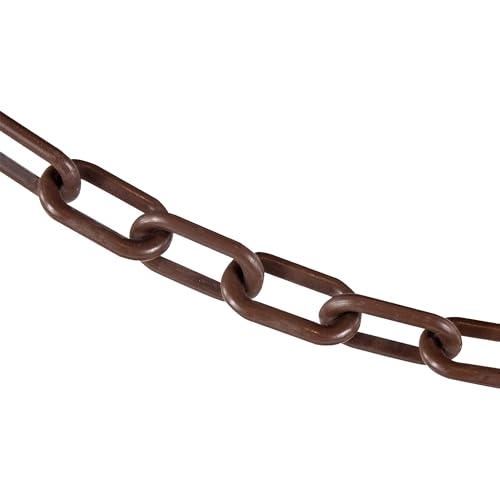 Image of Mr. Chain Plastic Barrier Chain, Brown, 100 ft Length (50010-100)