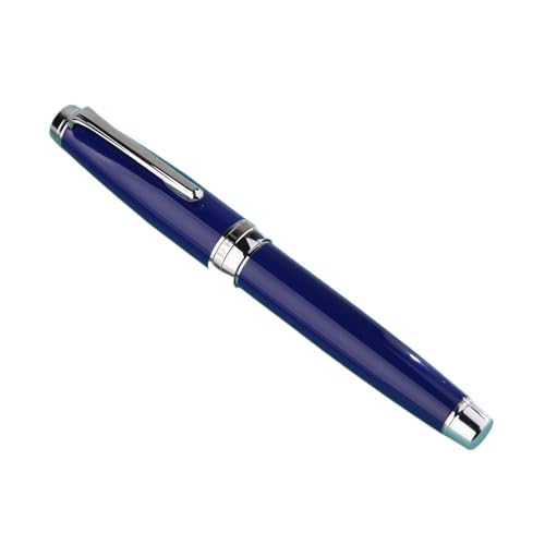 Stylo plume bleu foncé en métal laqué avec plume iridium fine un cadeau élégant pour collègue