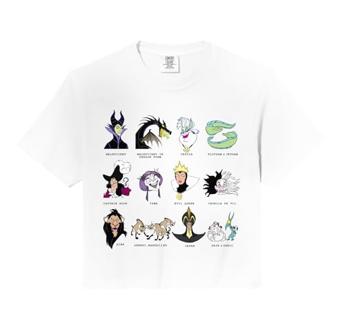 Disney Villains Portrait Grid Comfort Colors Crop Top