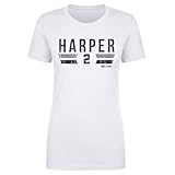 500 LEVEL Dylan Harper San Antonio Font Shirt for Women (White, Large)
