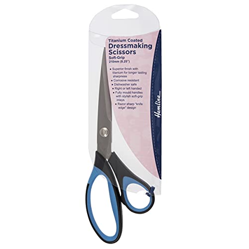 Image of 21cm Soft-Grip Titanium Dressmaking Scissors | Adults Craft Scissors