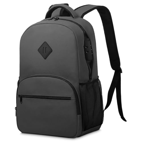 OZCHIN Smell Proof Backpack With Combination Lock, Double Sealed Zipper ClassicsSmell Proof Travel Backpack, Large Capacity Smell Proof Container Carbon Enduring, Great Gifts for Men Women