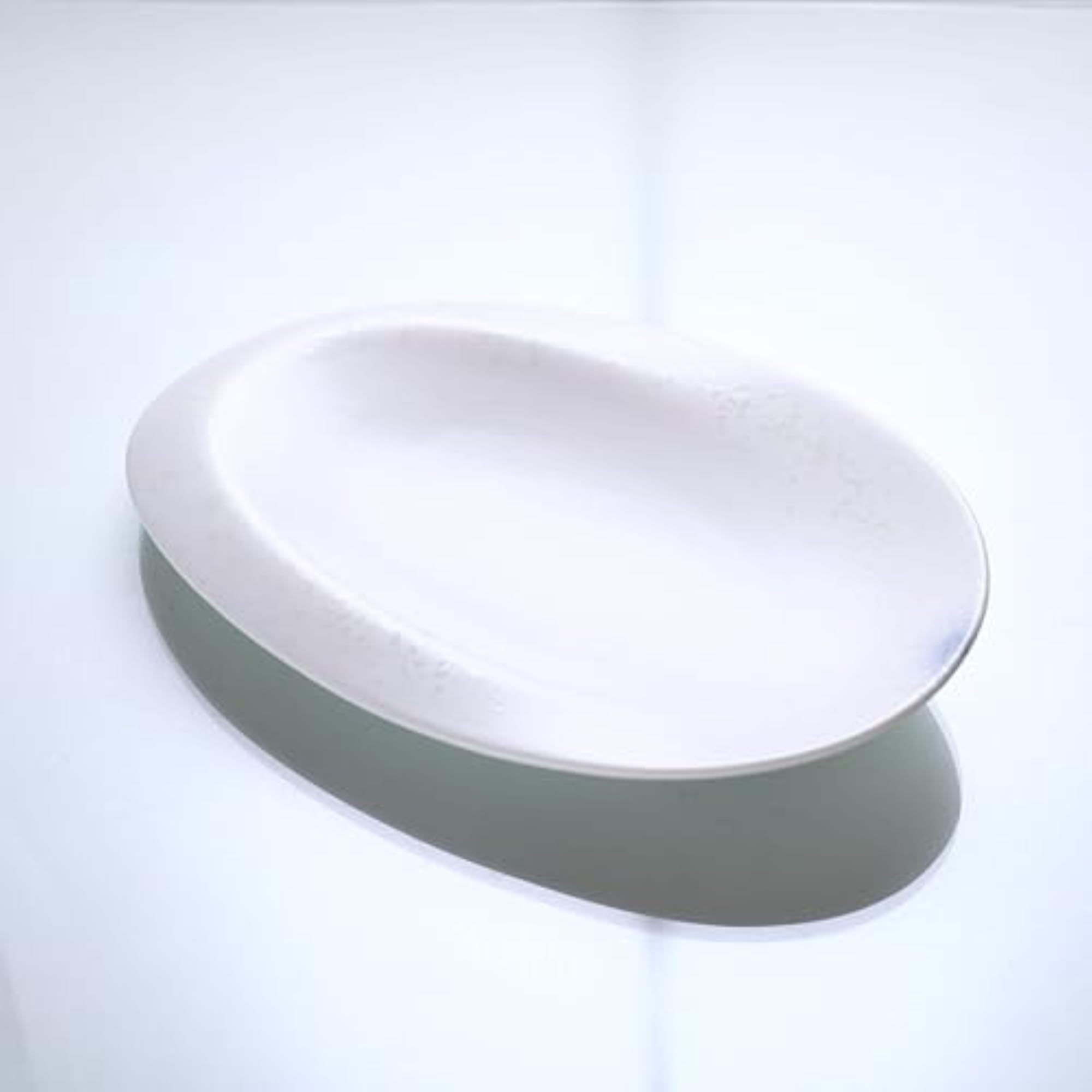 Porcelain White Oval Plate 33.7 * 21.8cm