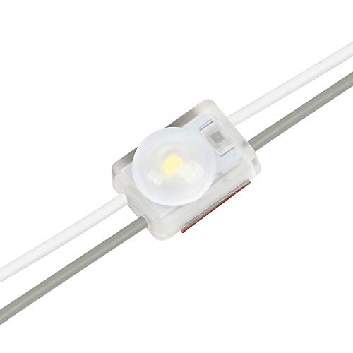 Mini LED Module DC12V 0.36W 6500K White for Lightbox Letter Advertising Signs with Tape Adhesive Backside (200pcs Pack)