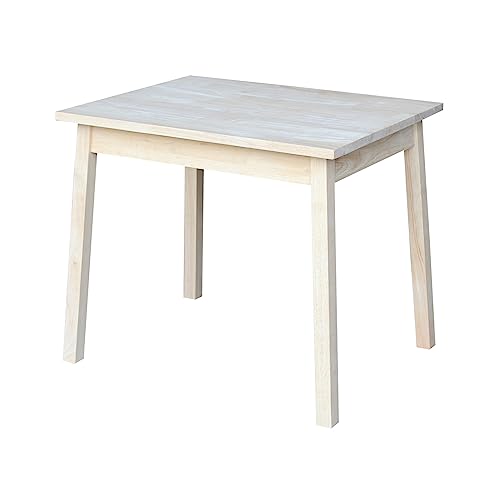 IC International Concepts Child's Table, Solid Wood Craftsmanship, Perfect for Arts, Crafts, Homework & Play, Easy to Assemble, Customize with Paint or Stain - Unfinished