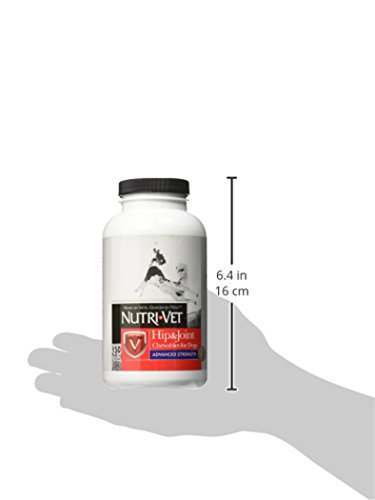 Nutri-Vet Advanced Strength Hip & Joint Chewable Dog Supplements - Formulated with Glucosamine & Chondroitin to Support Dog Cartilage & Mobility - 150 Tablets