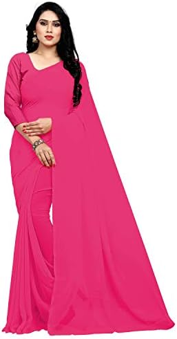 Sidhidata Women's Georgette Saree With Unstiched Blouse Piece