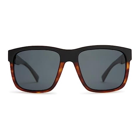 VonZipper Unisex Maxis Sunglasses - Black Tort Satin/Vintage Grey Polar Cover