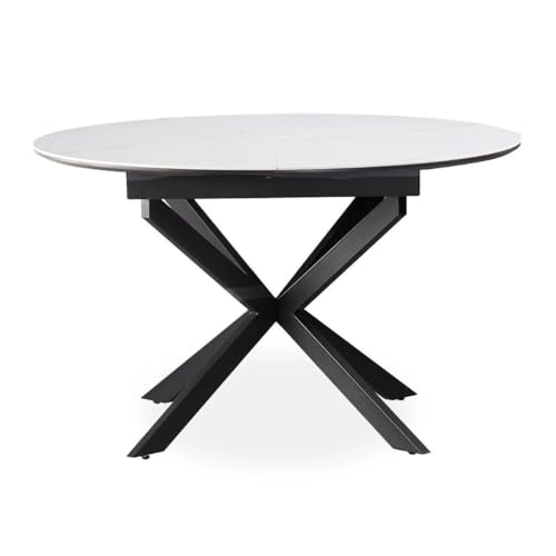 Paris Prix Table à Manger Céramique Extensible Belli 160cm Blanc