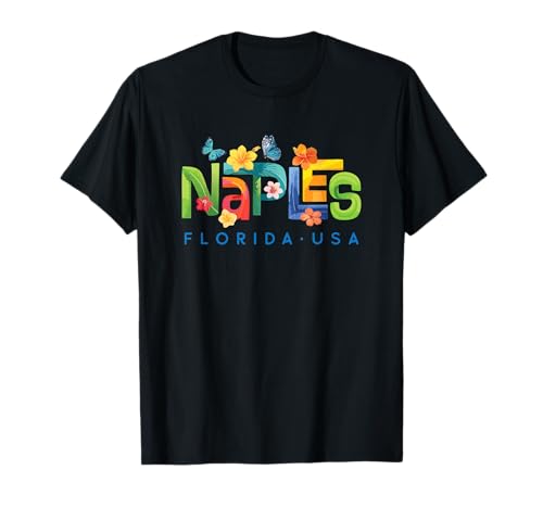 Naples Florida Tropical Design T-Shirt