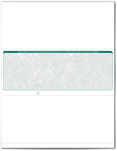 Cheques de negocio VersaCheck: recargas de seguridad #1001 verde 2